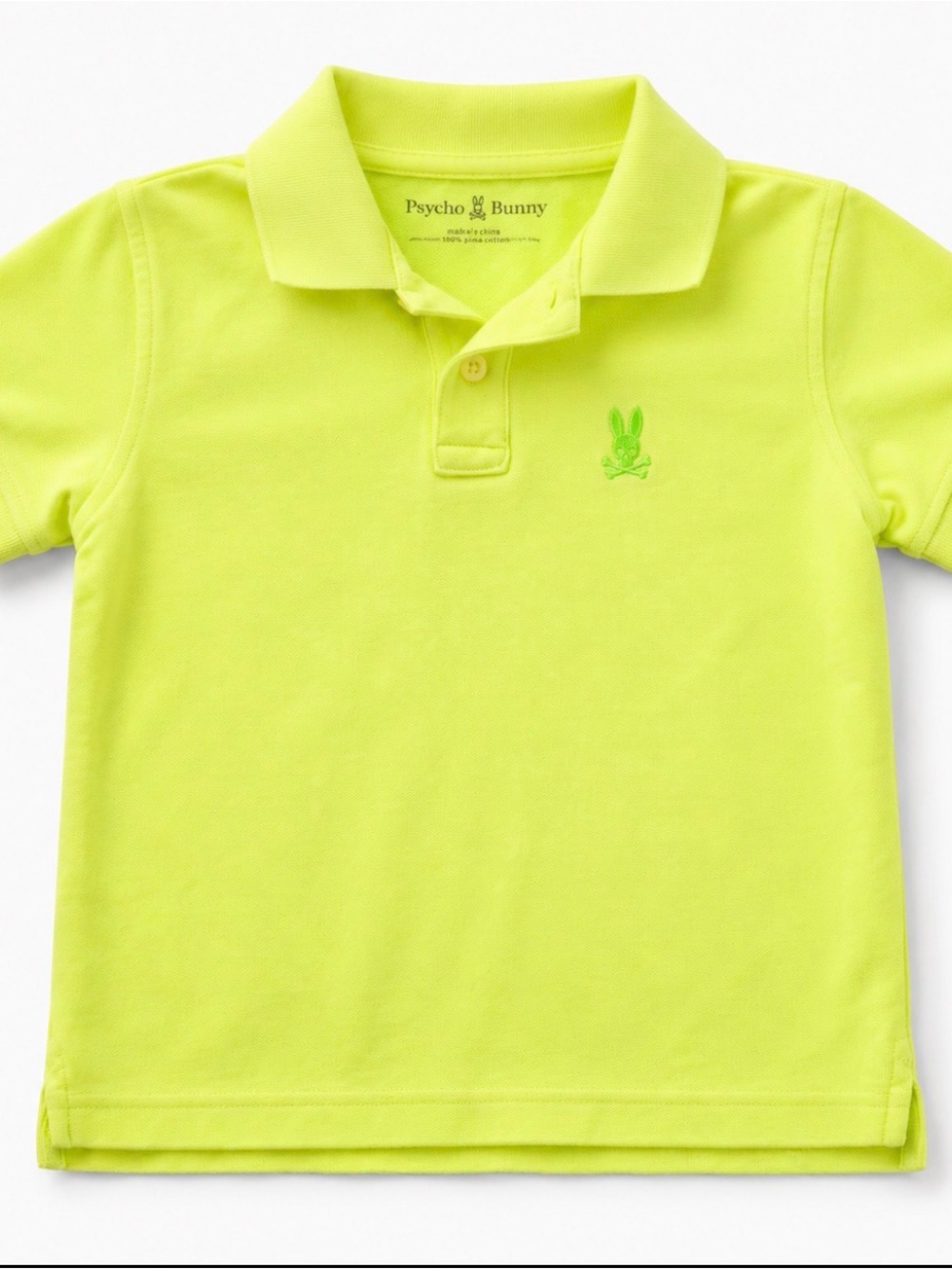 Psycho Bunny Neon Yellow-Green Polo Shirt